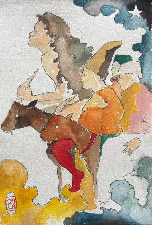 Goat Parade on Paper