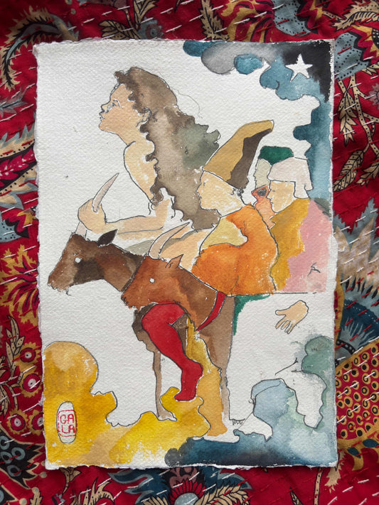 Goat Parade on Paper